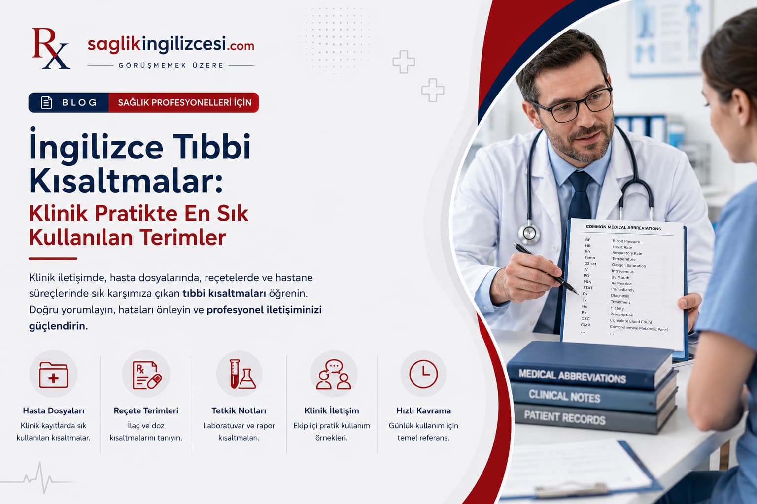 İngilizce Tıbbi Kısaltmalar: Klinik Pratikte En Sık Kullanılan Terimler
