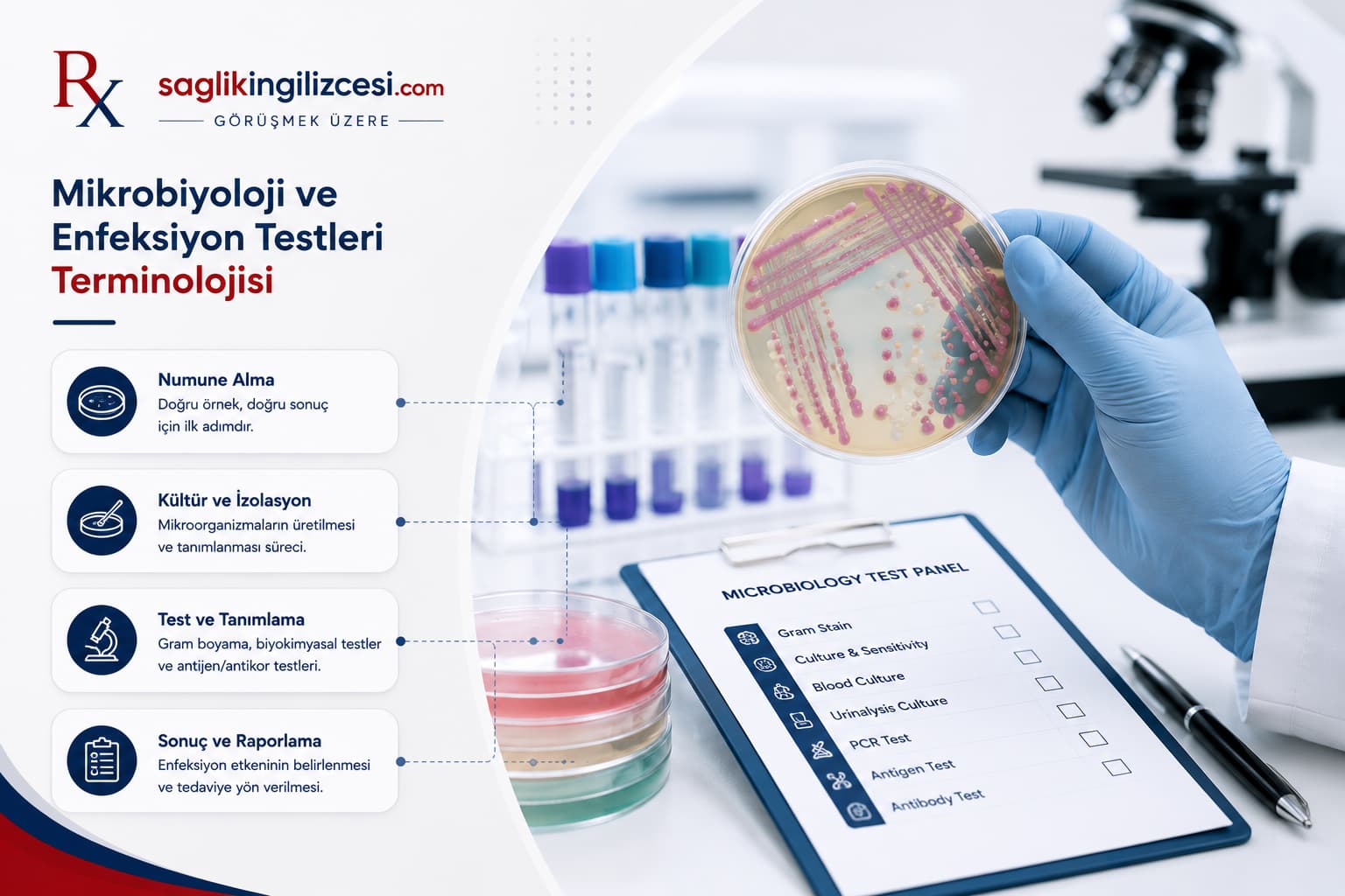 İngilizce Laboratuvar ve Tetkik Terimleri: Sağlık Çalışanları İçin Kapsamlı Rehber